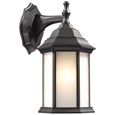 Z-lite Waterdown By  Black 12 Inch 1 Light Outdoor Wall Light