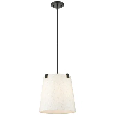 Z-lite Weston 13" Wide Matte Black Pendant Light