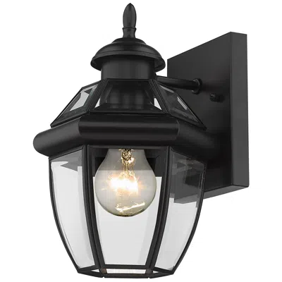 Z-lite Westover 10 1/2" High Traditional Black Outdoor Wall Light