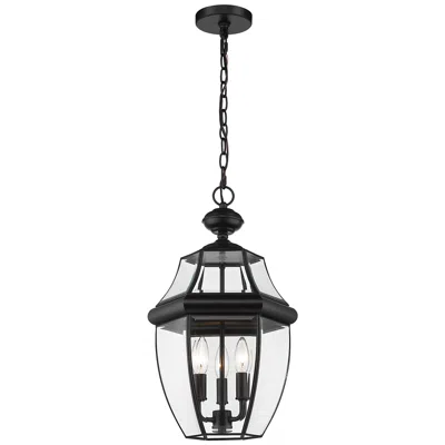 Z-lite Westover 20.8" High Black 3-light Outdoor Hanging Porch Light