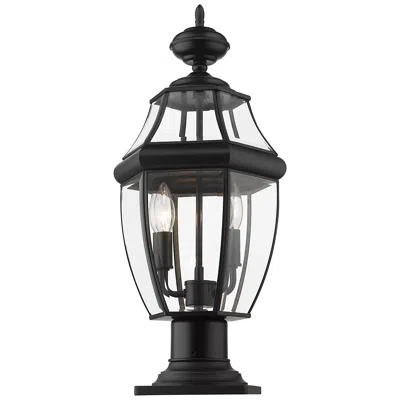 Z-lite Westover By  Black 20.25 Inch 2 Light Outdoor Pier Mounted Fixture