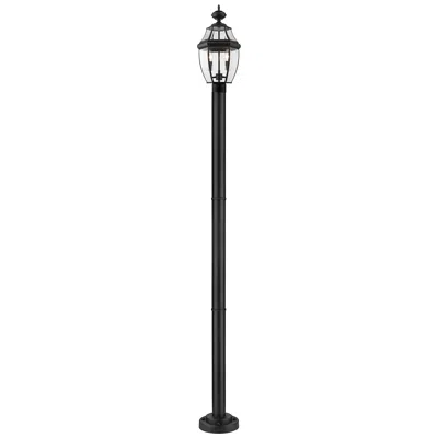 Z-lite Westover By  Black 92 Inch 2 Light Outdoor Post Mounted Fixture
