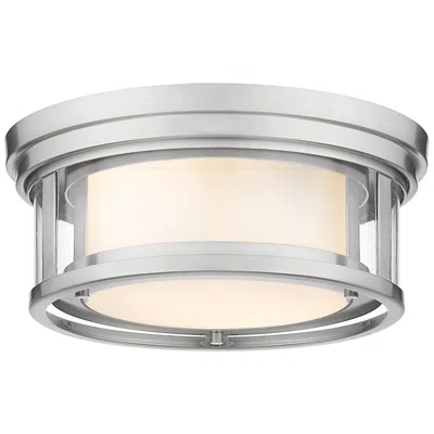Z-lite Willow 12" Wide Brushed Nickel Ceiling Light