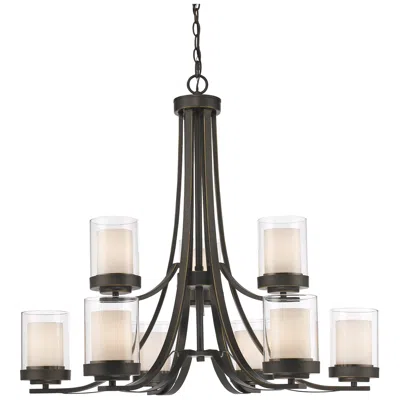 Z-lite Willow 31 1/4" Wide Olde Bronze 9-light Chandelier