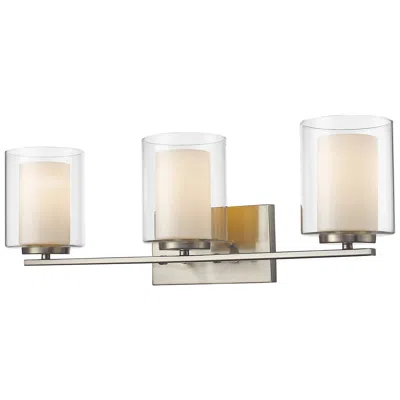 Z-lite Willow By  Brushed Nickel 24 Inch 3 Light Vanity