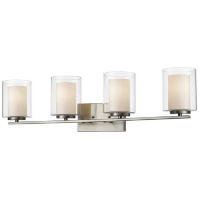 Z-lite Willow By  Brushed Nickel 31.5 Inch 4 Light Vanity