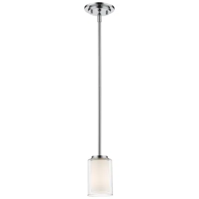 Z-lite Willow By  Chrome 1 Light Mini Pendant