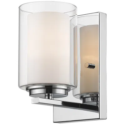 Z-lite Willow By  Chrome 4.5 Inch 1 Light Wall Sconce