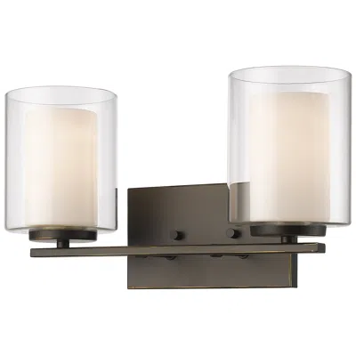 Z-lite Willow By  Olde Bronze 15 Inch 2 Light Vanity