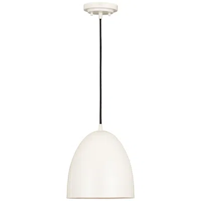 Z-lite Z Studio Dome Pendant By  Satin White 9.5 Inch 1 Light Pendant