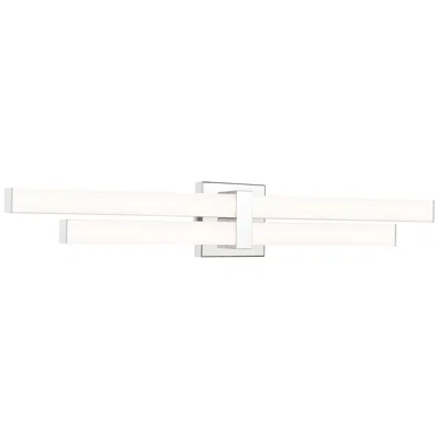 Z-lite Zane 32" Wide Chrome Led 2-light Bath Light