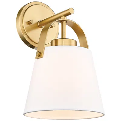 Z-lite Z-studio 12 3/4" High Ivory And Brushed Brass Wall Sconce