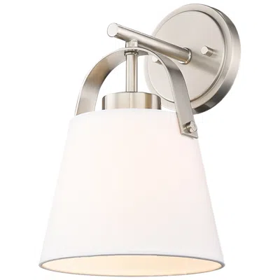 Z-lite Z-studio 12 3/4" High Ivory And Brushed Nickel Wall Sconce