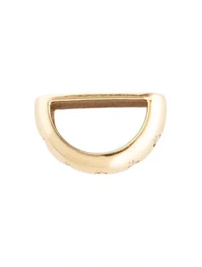 Pre-owned Zoë Chicco 14k Diamond Half Round Slide Bead Charm In Multicolor