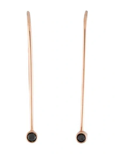 Pre-owned Zoë Chicco 14k Diamond Wire Earrings In Multi