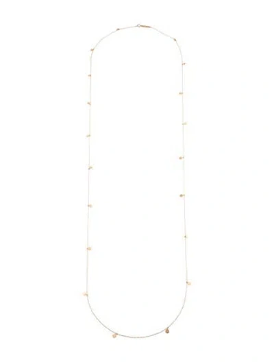 Pre-owned Zoë Chicco 14k Disc Station Necklace, 41.25" In Multicolor