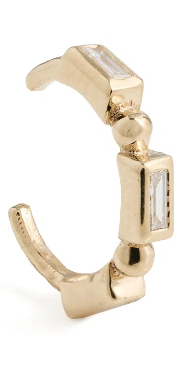 Zoë Chicco 14k Gold Baguette Diamond Ear Cuff 14k Yellow Gold