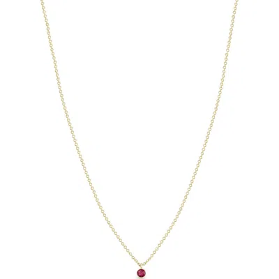Zoë Chicco Dangling Semiprecious Stone Choker In Gold