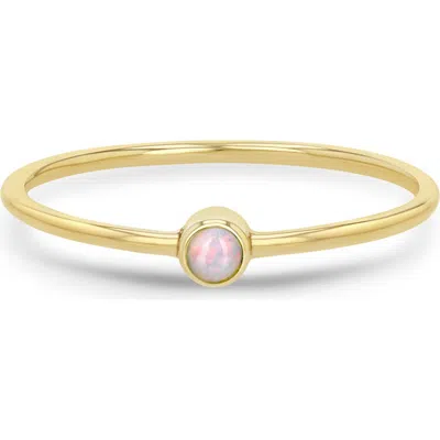 Zoë Chicco 14k Gold Bezel Birthstone Stacking Ring