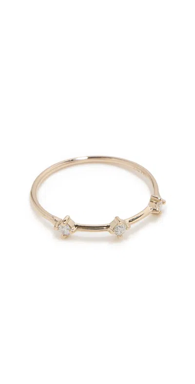 Zoë Chicco 14k Gold Diamond Dash Ring 14k Yellow Gold