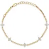 Zoë Chicco 14k Gold Diamond Station Bracelet In Gold