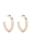 Zoë Chicco 14k Gold Hollow Tube Medium Hoop Earrings In Gold