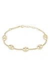 Zoë Chicco 14k Gold Mariner Station Bracelet In Gold