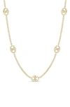 Zoë Chicco 14k Gold Mariner Station Necklace In Gold