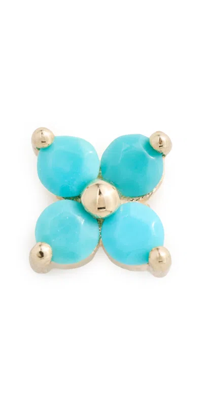 Zoë Chicco 14k Gold Turquoise Quad Stud Earring 14k Yellow Gold