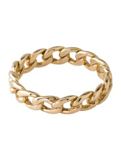 Pre-owned Zoë Chicco 14k Medium Curb Chain Ring In Multi