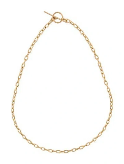 Pre-owned Zoë Chicco 14k Toggle Chain Necklace, 16" In Multicolor