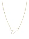 Zoë Chicco 14k Yellow Gold Anchored Heart Necklace In Gold