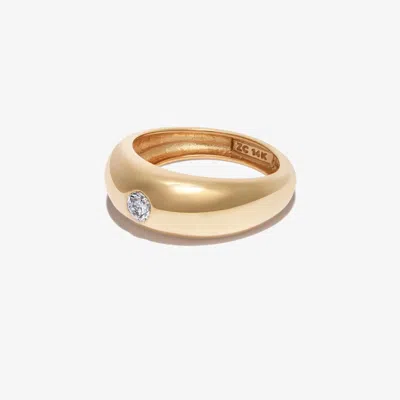 Zoë Chicco 14k Yellow Gold Aura Small Diamond Ring