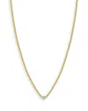Zoë Chicco 14k Yellow Gold Bezel Diamonds Curb Chain Pendant Necklace, 14-16 In White/gold