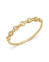 Zoë Chicco 14k Yellow Gold Bezel Diamonds Diamond Bead Ring In Gold