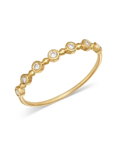 Zoë Chicco 14k Yellow Gold Bezel Diamonds Diamond Bead Ring