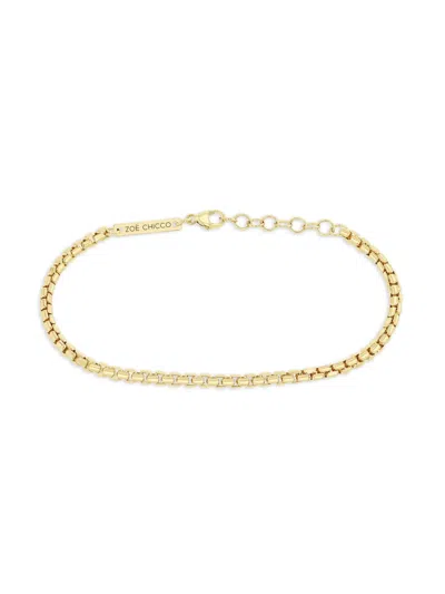 Zoë Chicco 14k Yellow Gold Box-chain Bracelet