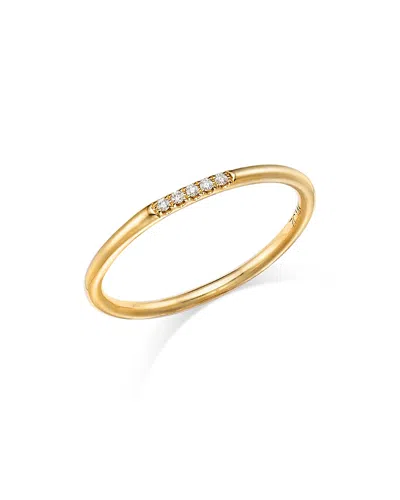 Zoë Chicco 14k Yellow Gold Diamond Thin Stacking Ring