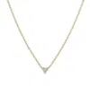 Zoë Chicco 14k Yellow Gold Diamond Triple Cluster Statement Necklace, 14-16 In Gold