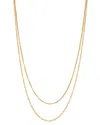 Zoë Chicco 14k Yellow Gold Double Chain Necklace, 20 In Gold