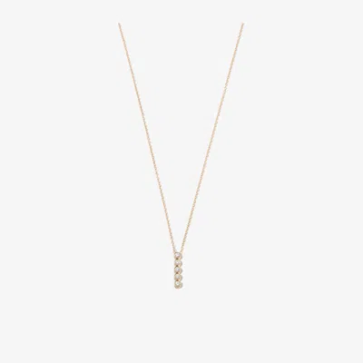 Zoë Chicco 14k Yellow Gold Five Diamond Bar Necklace