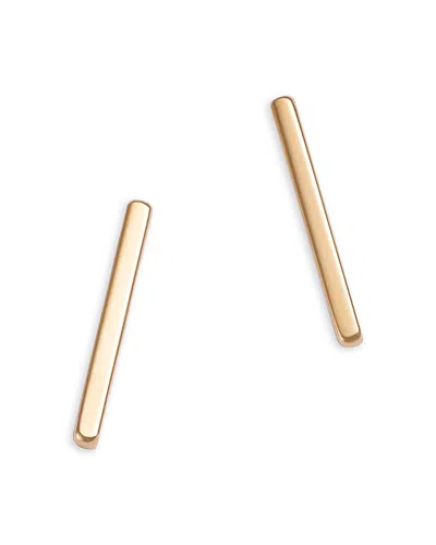 Zoë Chicco 14k Yellow Gold Gold Bars Thin Bar Stud Earrings