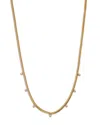 Zoë Chicco 14k Yellow Gold Graduated Diamond Snake Chain Necklace, 16 In Gold