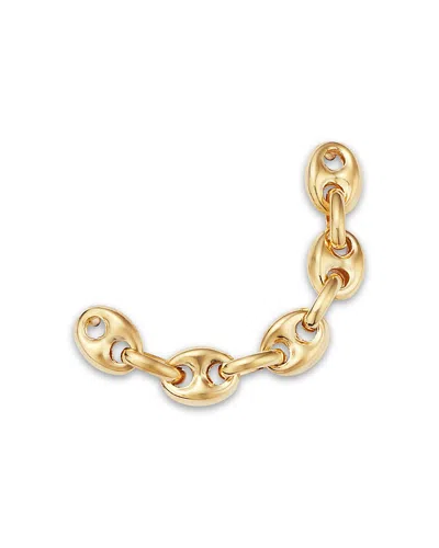 Zoë Chicco 14k Yellow Gold Heavy Metal Mariner Link Double Piercing Chain Single Earring