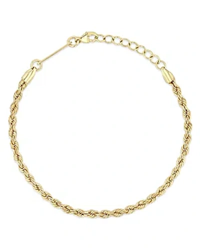 Zoë Chicco 14k Yellow Gold Heavy Metal Rope Link Chain Bracelet
