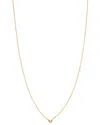 Zoë Chicco 14k Yellow Gold Itty Bitty Butterfly Charm Necklace, 16 In Gold