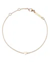 Zoë Chicco 14k Yellow Gold Itty Bitty Heart Bracelet In Gold