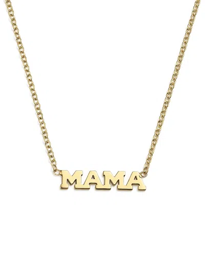 Zoë Chicco 14k Yellow Gold Itty Bitty Mama Necklace, 16
