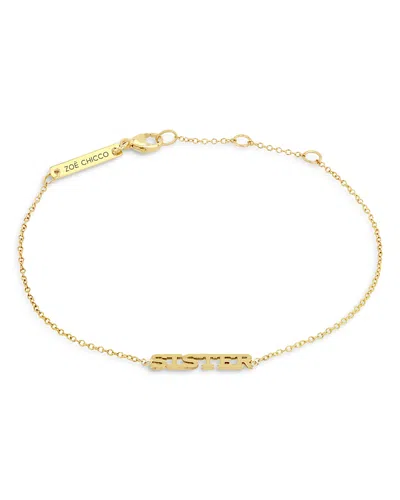 Zoë Chicco 14k Yellow Gold Itty Bitty Sister Bracelet