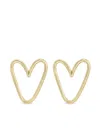 Zoë Chicco 14k Yellow Gold Open Heart Earrings In Gold